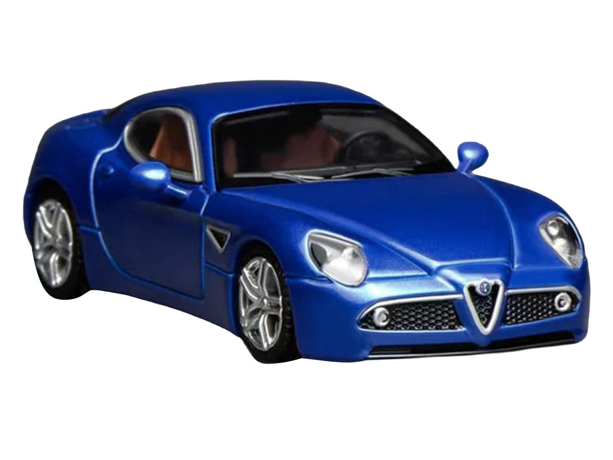 2008 Alfa Romeo 8C Competizione Blue Metallic 1/64 Diecast Model Car by MotorHelix LuxuryLifeWay Online Store
