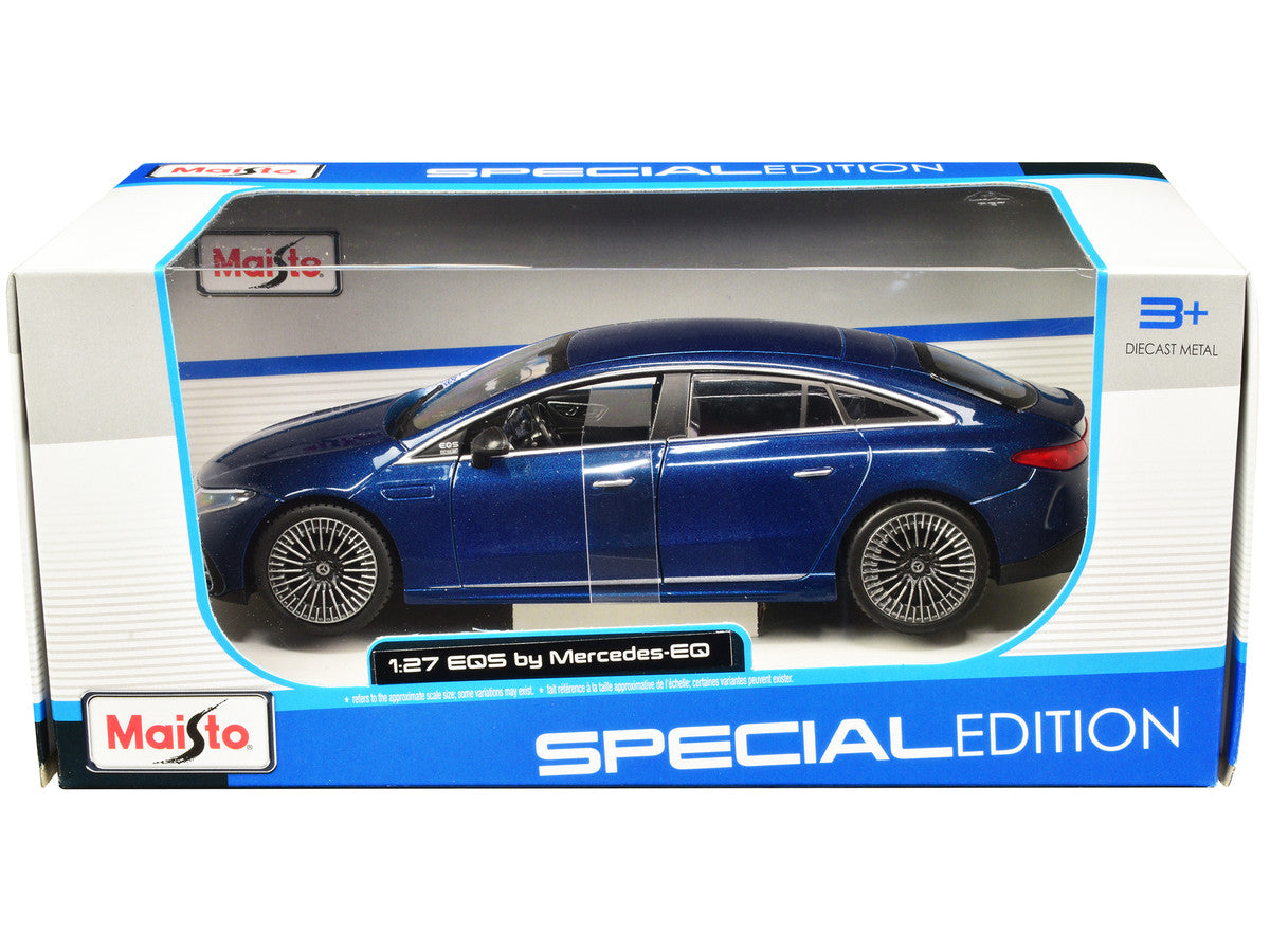 Mercedes-Benz EQS Blue Metallic "Special Edition" Series 1/27 Diecast Model Car by Maisto LuxuryLifeWay Online Store