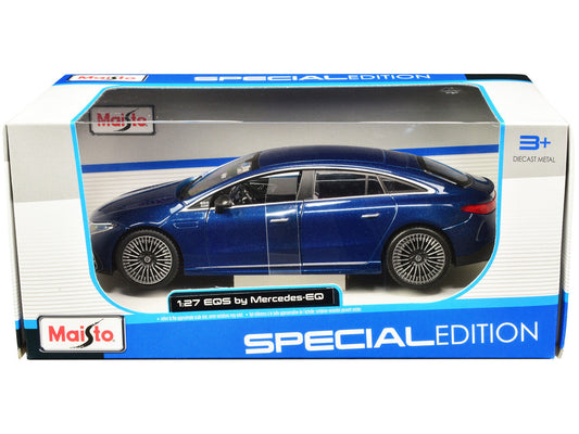 Mercedes-Benz EQS Blue Metallic "Special Edition" Series 1/27 Diecast Model Car by Maisto LuxuryLifeWay Online Store