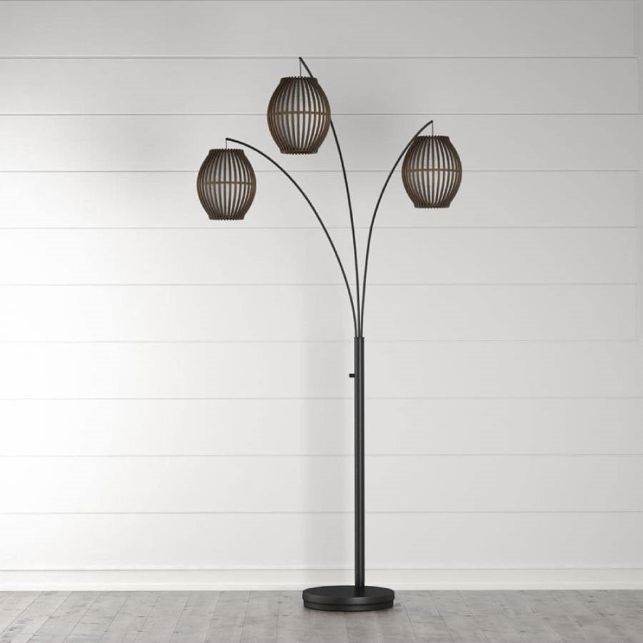 Modern Mid-Century Bohemian 82-inch Arch Floor Lamp with 3 Barrel Lights LuxuryLifeWay Online Store
