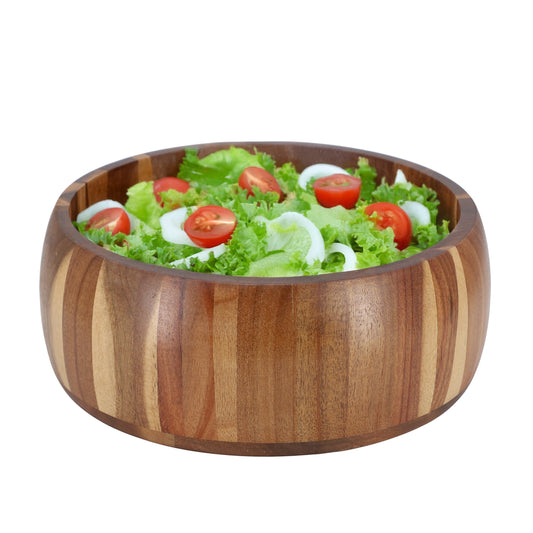MegaChef 9.75 Inch Acacia Wood Salad Bowl LuxuryLifeWay Online Store