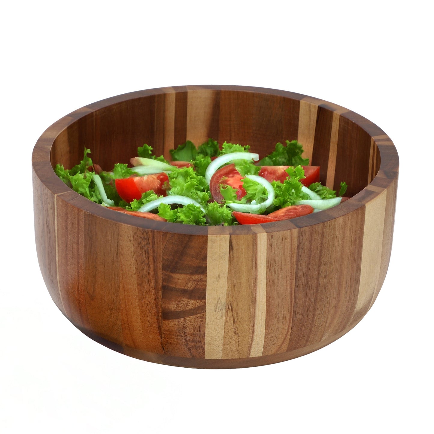 MegaChef 10.5 Inch Large Acacia Wood Salad Bowl LuxuryLifeWay Online Store