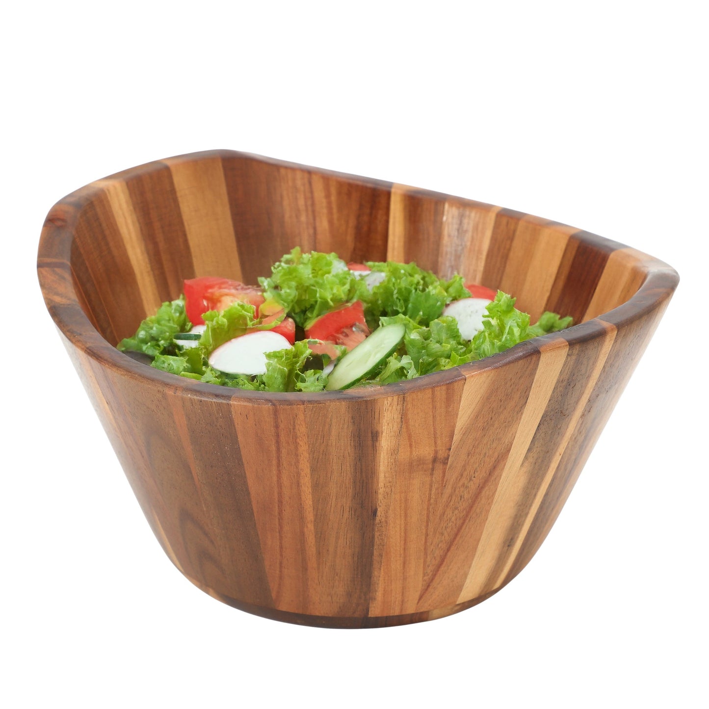 MegaChef 11.75 Inch Acacia Wood Deep Salad Bowl LuxuryLifeWay Online Store