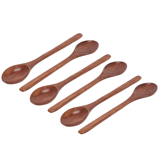 MegaChef 6 Piece 9 Inch Acacia Wood Spoon Set LuxuryLifeWay Online Store