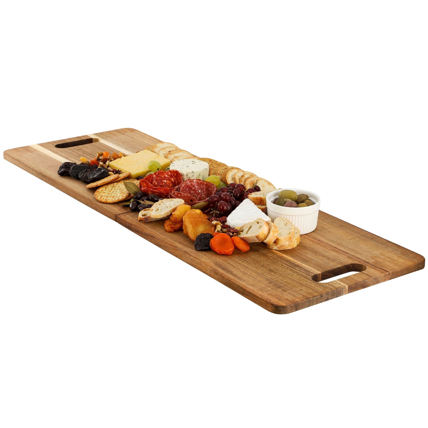 MegaChef 33 x 12 Inch Acacia Wood Folding Charcuterie Serving Board LuxuryLifeWay Online Store