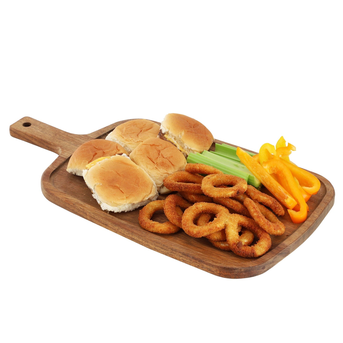 MegaChef 14 Inch Acacia Wood Rectangle Serving Board with Handle LuxuryLifeWay Online Store
