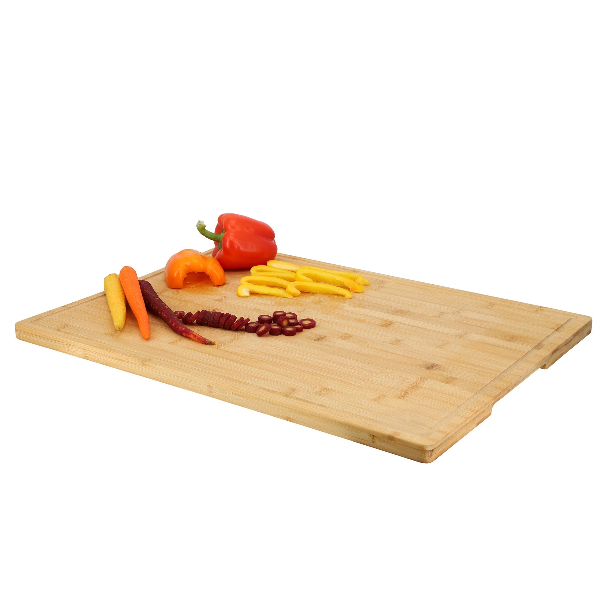 MegaChef 20 x 14 Inch Rectangle Bamboo Cutting Board LuxuryLifeWay Online Store