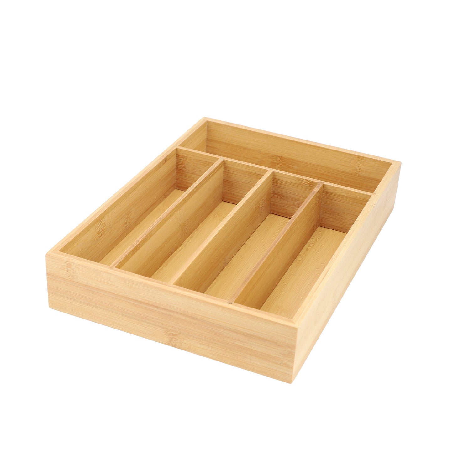 MegaChef Bamboo 5 Section Drawer Organizer LuxuryLifeWay Online Store