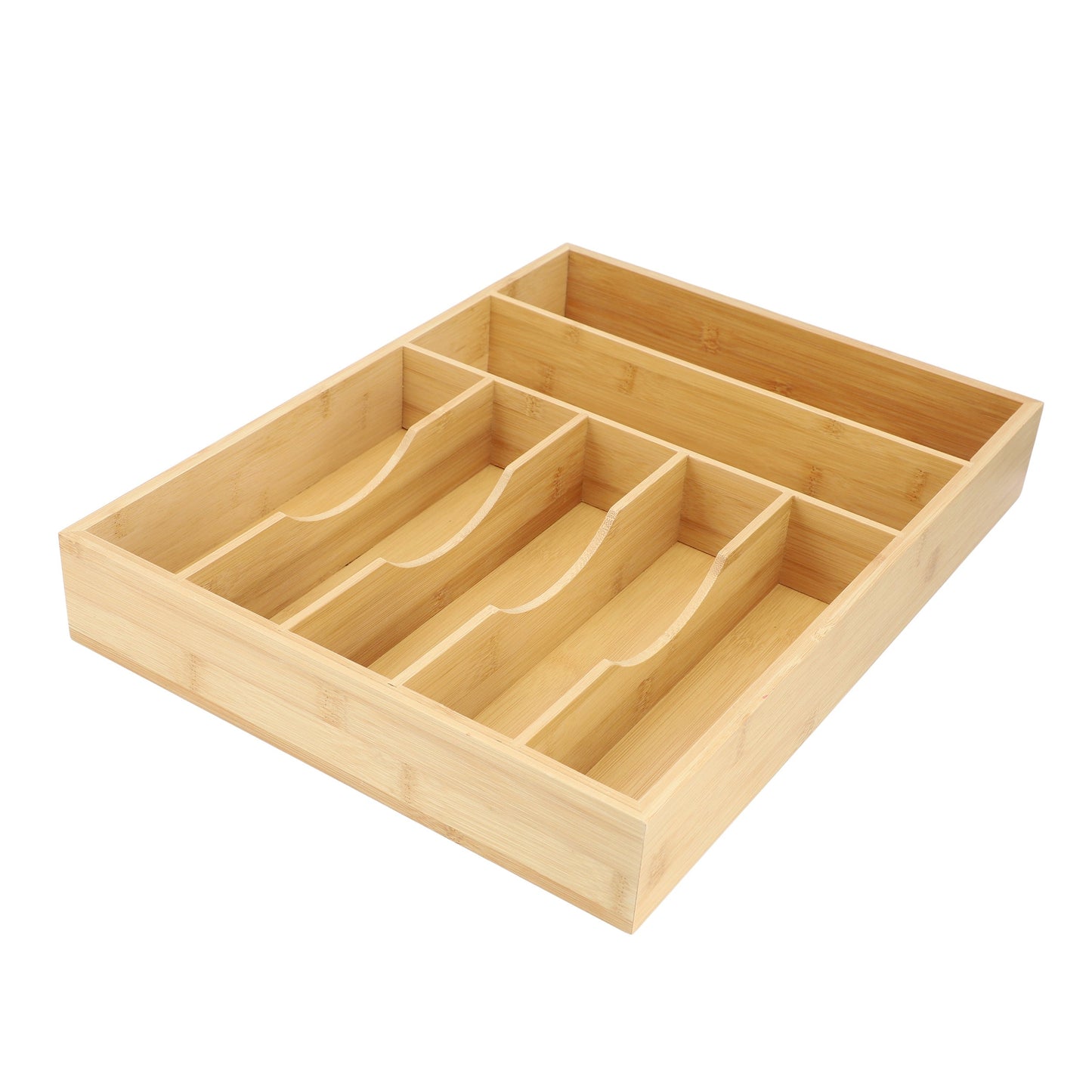 MegaChef Bamboo 7 Section Drawer Organizer LuxuryLifeWay Online Store