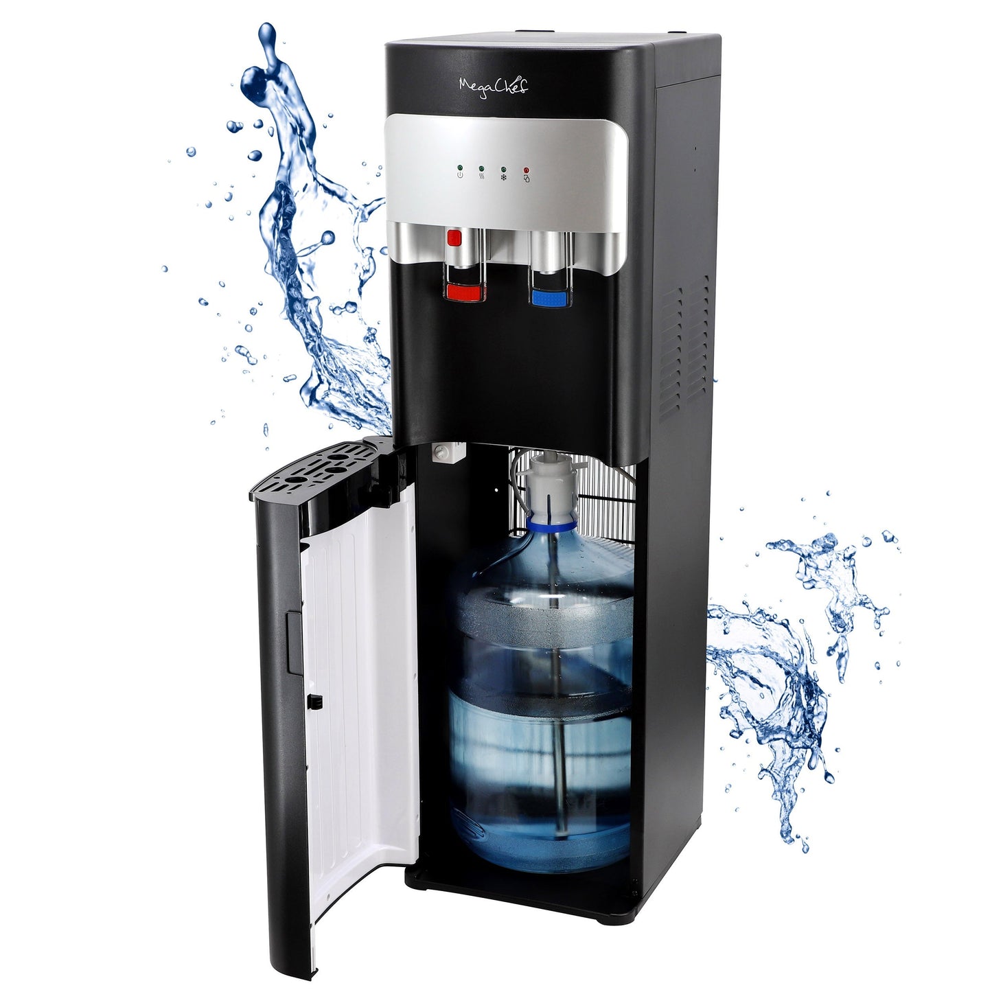 MegaChef Bottom Load Hot and Cold Water Dispenser in Black LuxuryLifeWay Online Store