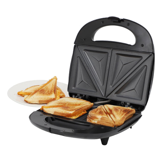 MegaChef Electric Compact Aluminum Nonstick Sandwich Maker in Black LuxuryLifeWay Online Store