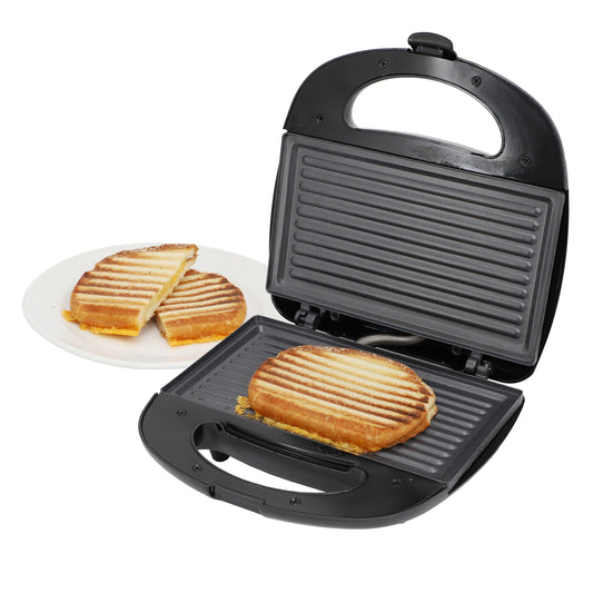 MegaChef Electric Compact Aluminum Nonstick Sandwich Maker in Black LuxuryLifeWay Online Store