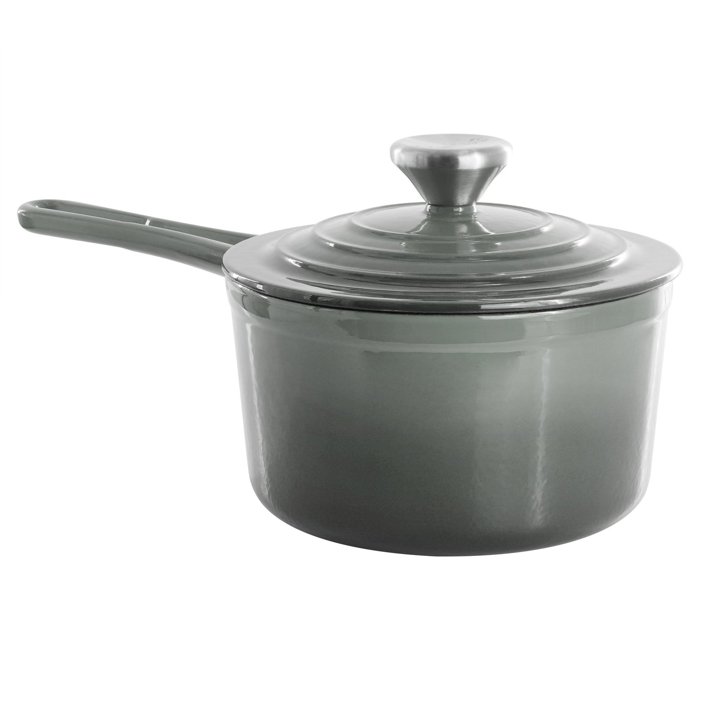 MegaChef 2 Quart Enameled Cast Iron Sauce Pan in Gradient Gray LuxuryLifeWay Online Store