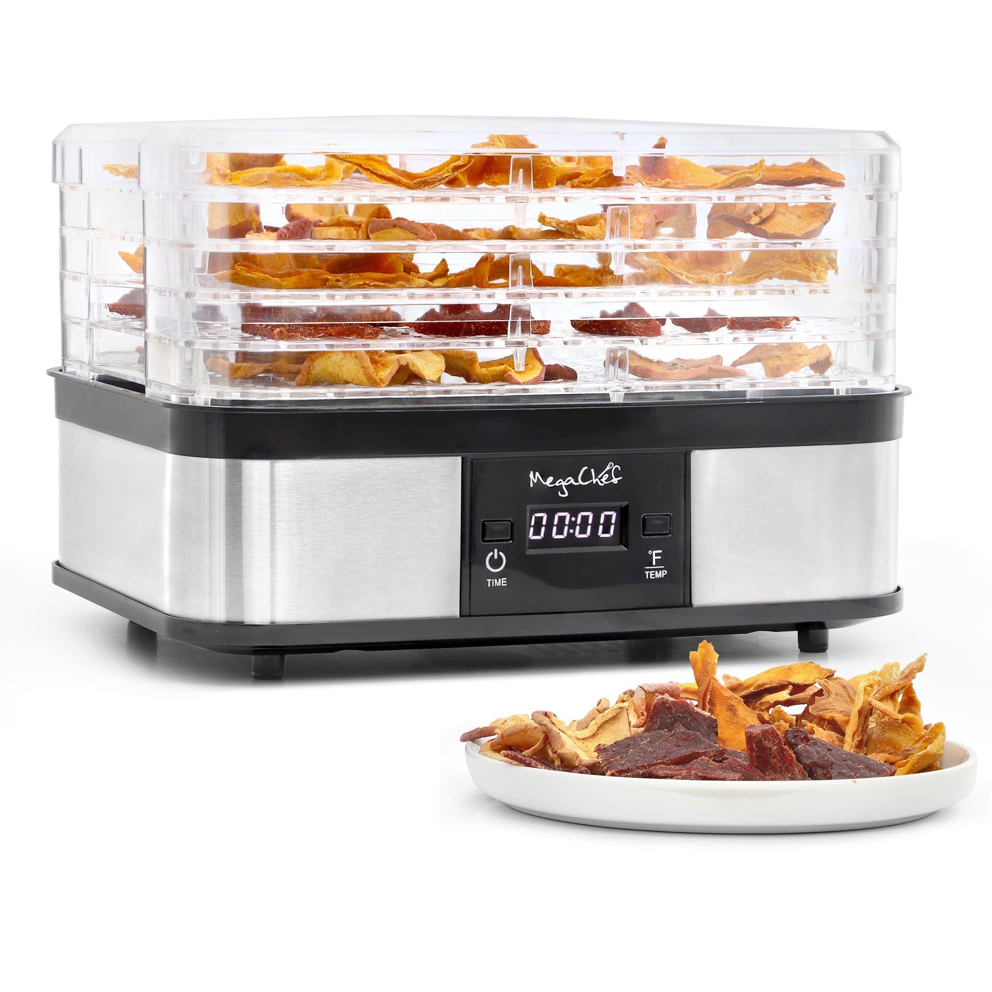 MegaChef 5 Tray Food Dehydrator with Timer and Temperature Control LuxuryLifeWay Online Store