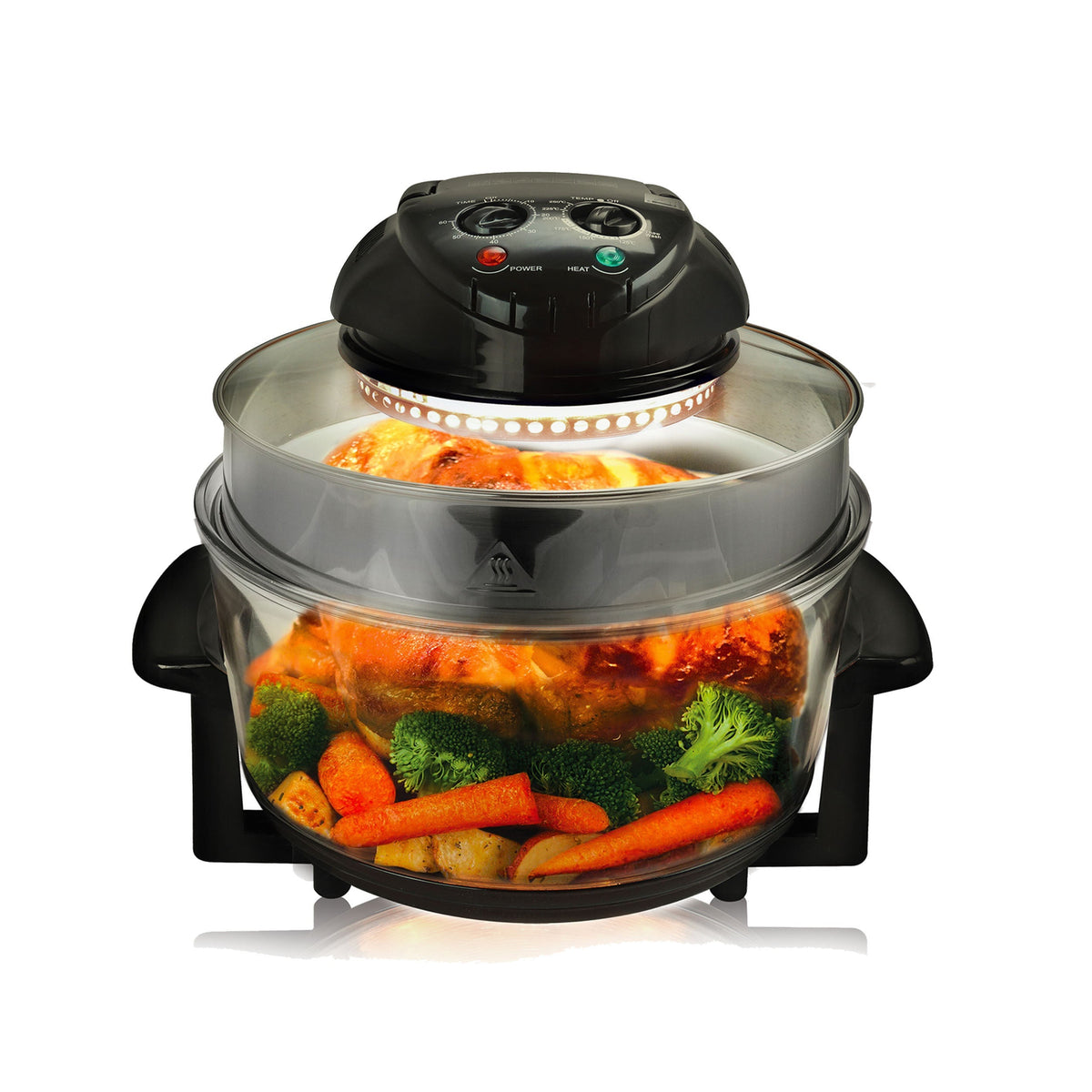 MegaChef Multipurpose Countertop Halogen Oven Air Fryer/Rotisserie/Roaster in Black LuxuryLifeWay Online Store