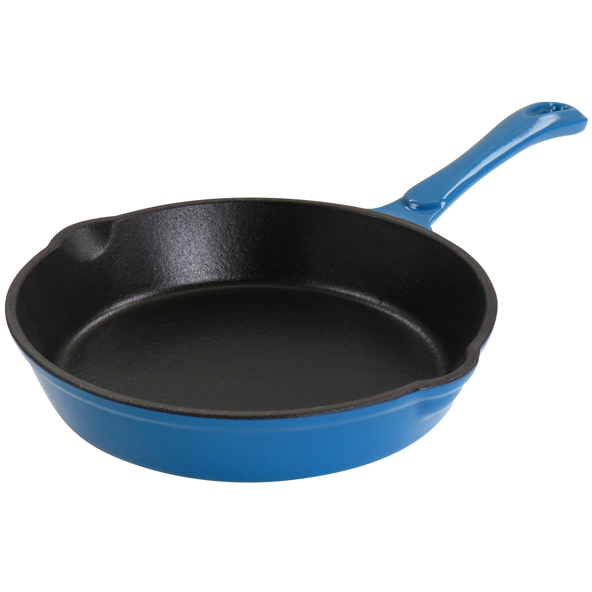 MegaChef Enameled Round 8 Inch PreSeasoned Cast Iron Frying Pan in Turquoise LuxuryLifeWay Online Store