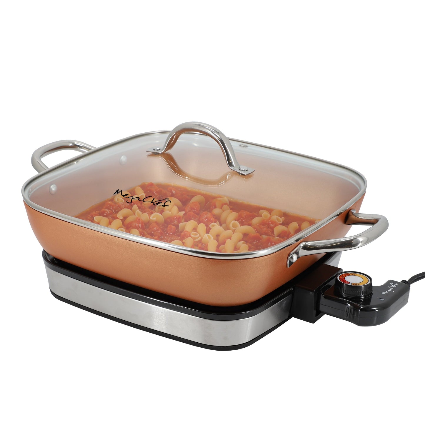 MegaChef 11.81 Inch Electric Fry Pan with Copper Coating LuxuryLifeWay Online Store