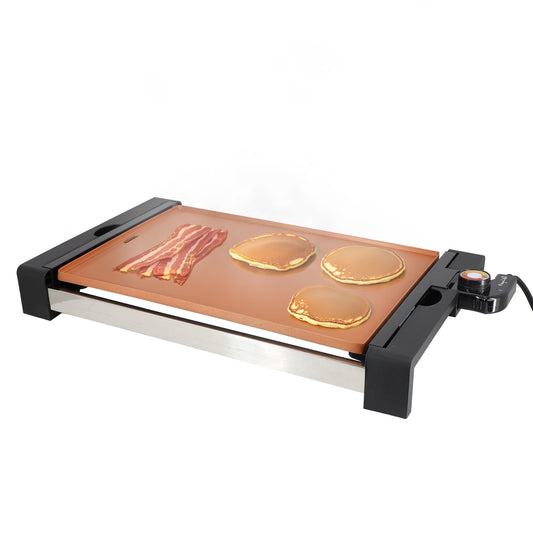 MegaChef 21.63 Inch Copper Electric Grill with Non-Stick Coating LuxuryLifeWay Online Store