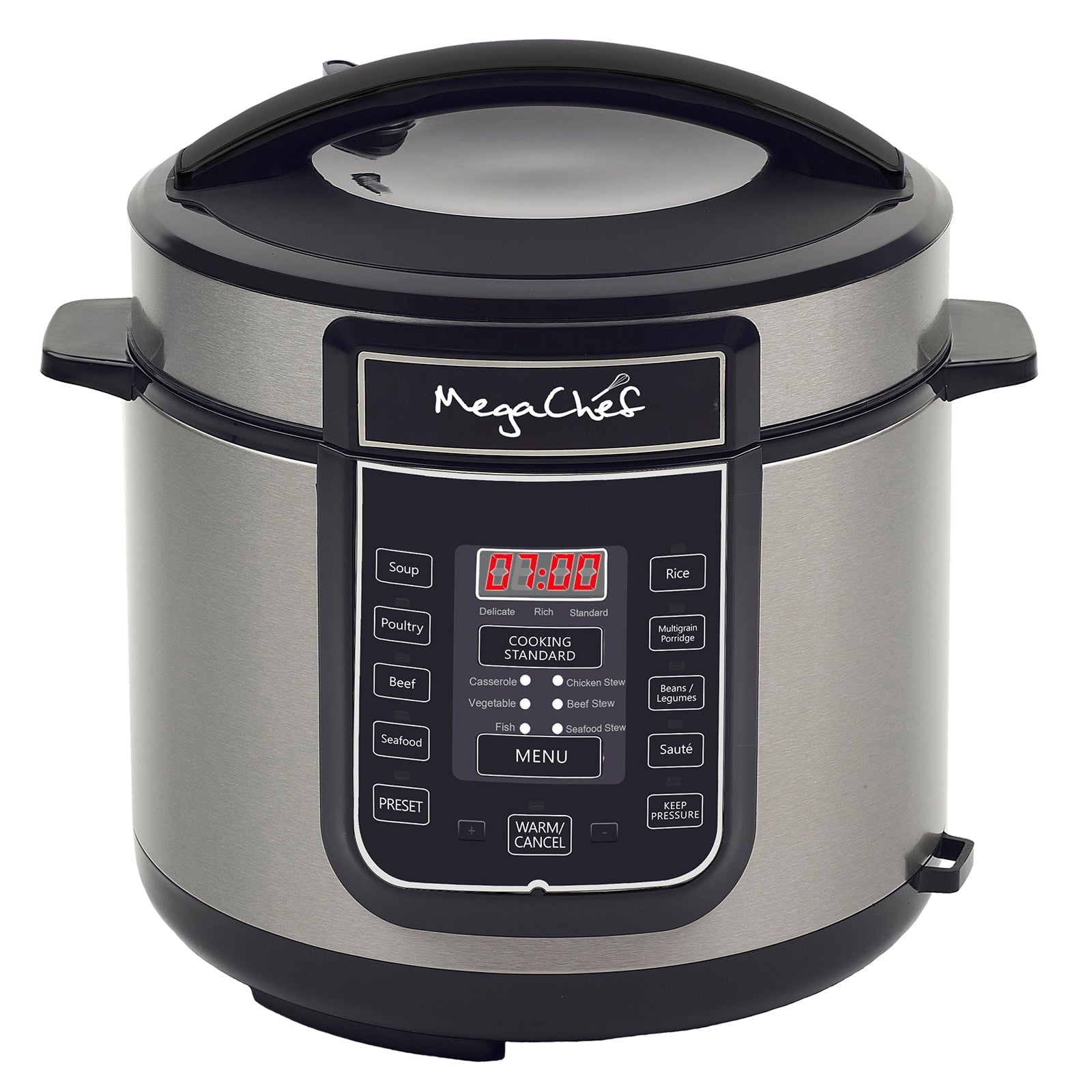 Megachef 6 Quart Digital Pressure Cooker with 14 Pre-set Multi Function Features LuxuryLifeWay Online Store