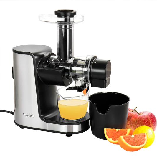 MegaChef Masticating Slow Juicer Extractor with Reverse Function, Cold Press Juicer Machine with Quiet Motor LuxuryLifeWay Online Store