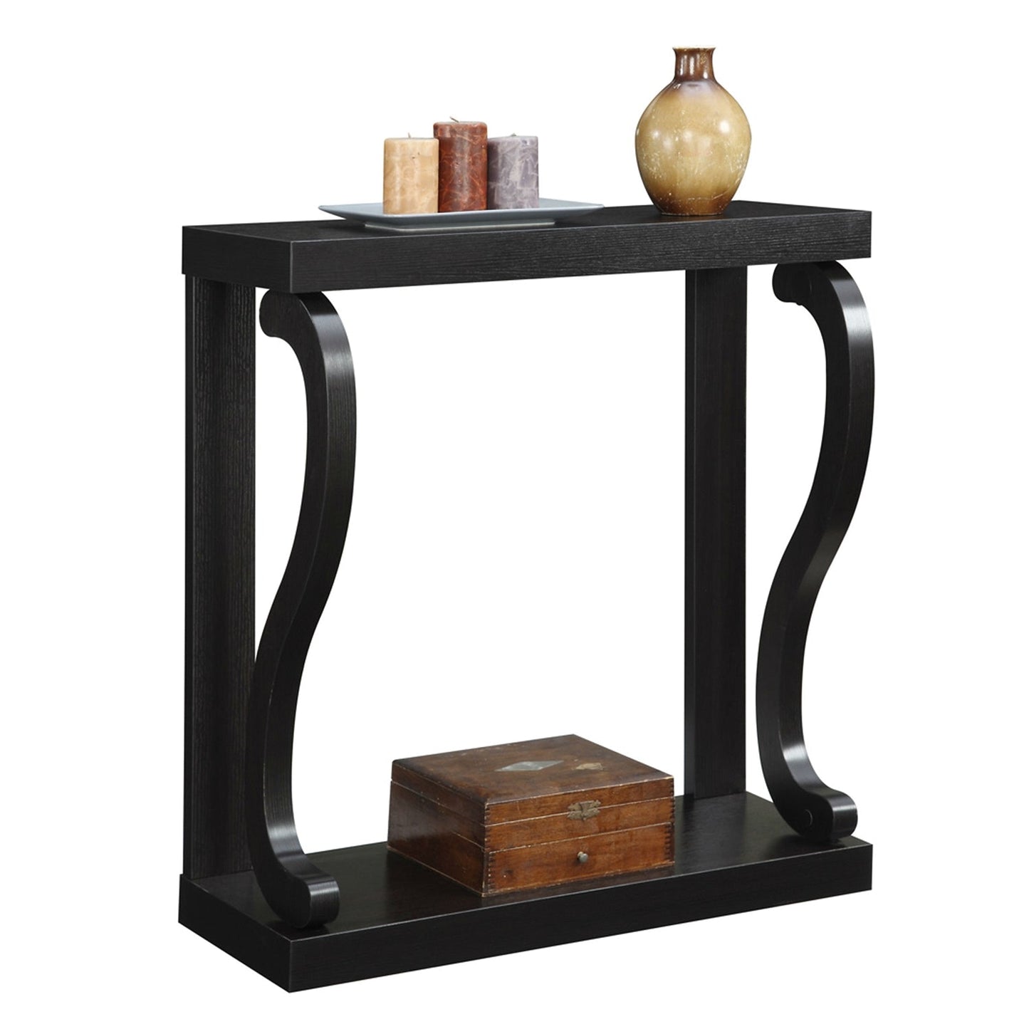 Modern Curved Legs Rich Espresso Console Table LuxuryLifeWay Online Store