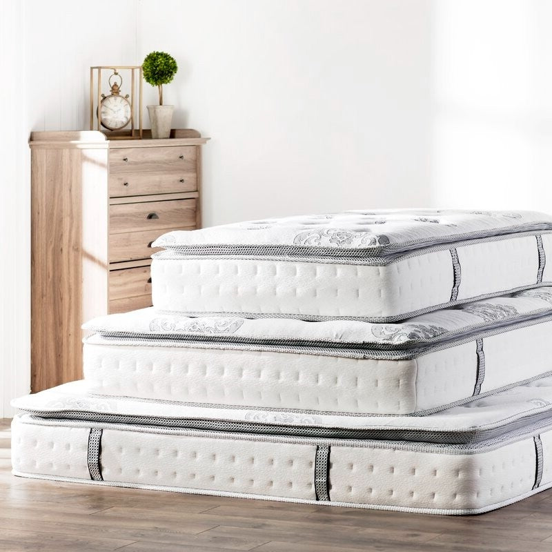 12 inch Medium Firm Pillow Top Hybrid Mattress In A Box - Queen Size LuxuryLifeWay Online Store