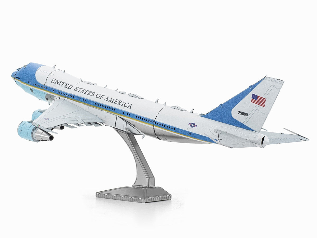 Model Kit Boeing 747 Transport Aircraft "Air Force One Presidential Plane" United States Air Force (Moderate Difficulty) Steel Model by Metal Earth LuxuryLifeWay Online Store