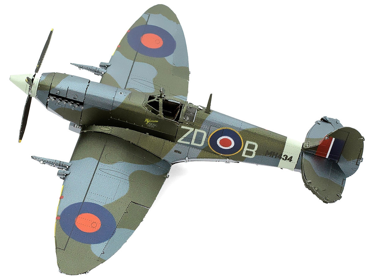 Model Kit Supermarine Spitfire Fighter Aircraft "British Royal Air Force" (Moderate Difficulty) Steel Model by Metal Earth LuxuryLifeWay Online Store