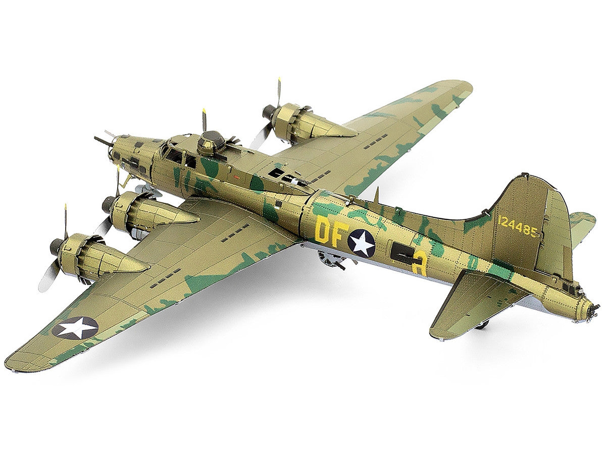 Model Kit Boeing B-17 Flying Fortress Bomber Aircraft "World War II" United States Army Air Forces (Challenging Difficulty) Steel Model by Metal Earth LuxuryLifeWay Online Store
