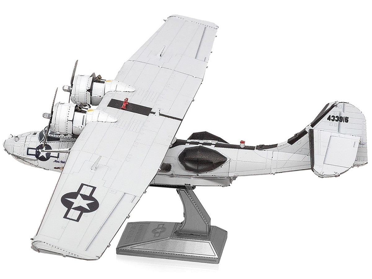 Model Kit Consolidated PBY Catalina Amphibious Aircraft "Miss Pick Up" United States Army Air Forces (Moderate Difficulty) Steel Model by Metal Earth LuxuryLifeWay Online Store
