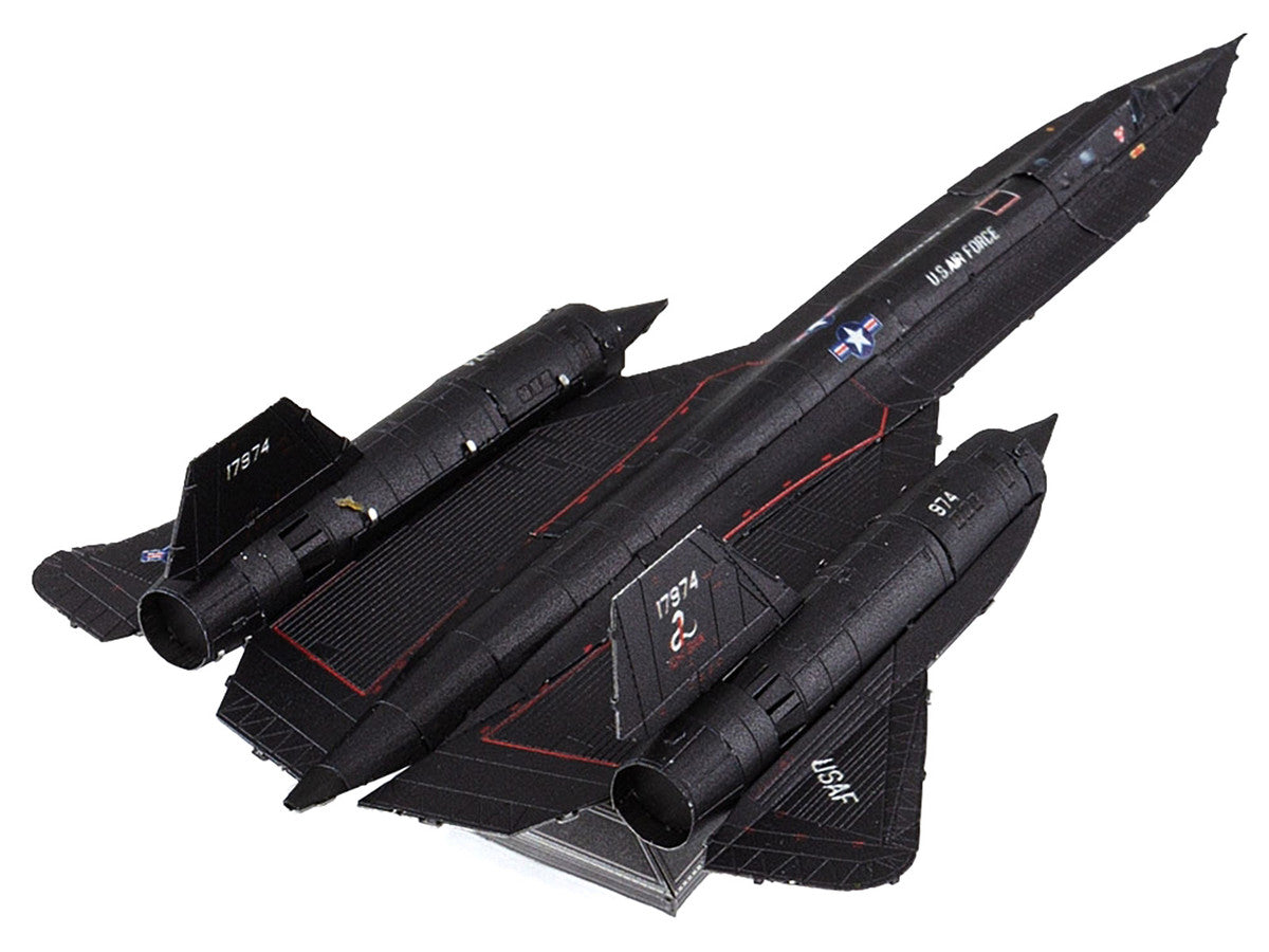 Model Kit Lockheed SR-71 Blackbird Aircraft "United States Air Force" (Moderate Difficulty) Steel Model by Metal Earth LuxuryLifeWay Online Store