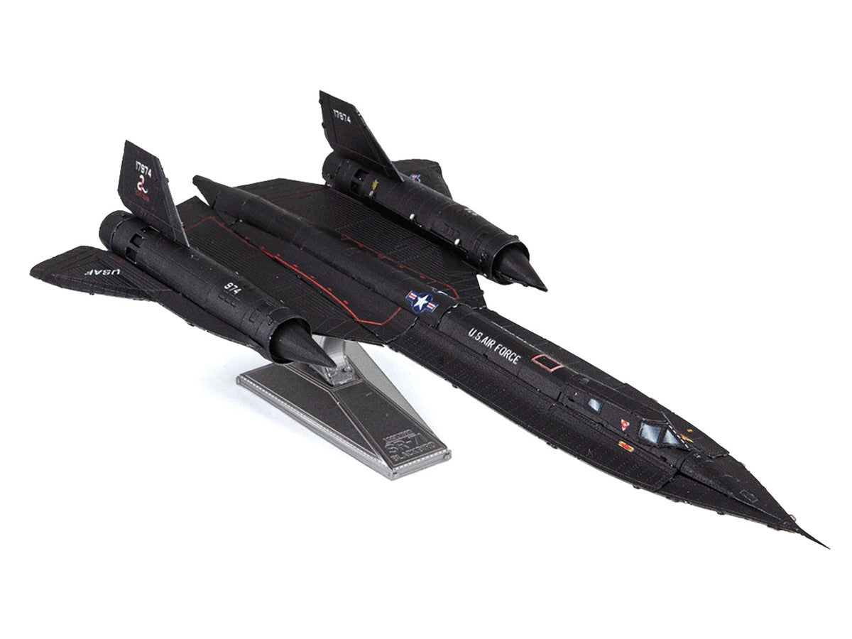 Model Kit Lockheed SR-71 Blackbird Aircraft "United States Air Force" (Moderate Difficulty) Steel Model by Metal Earth LuxuryLifeWay Online Store