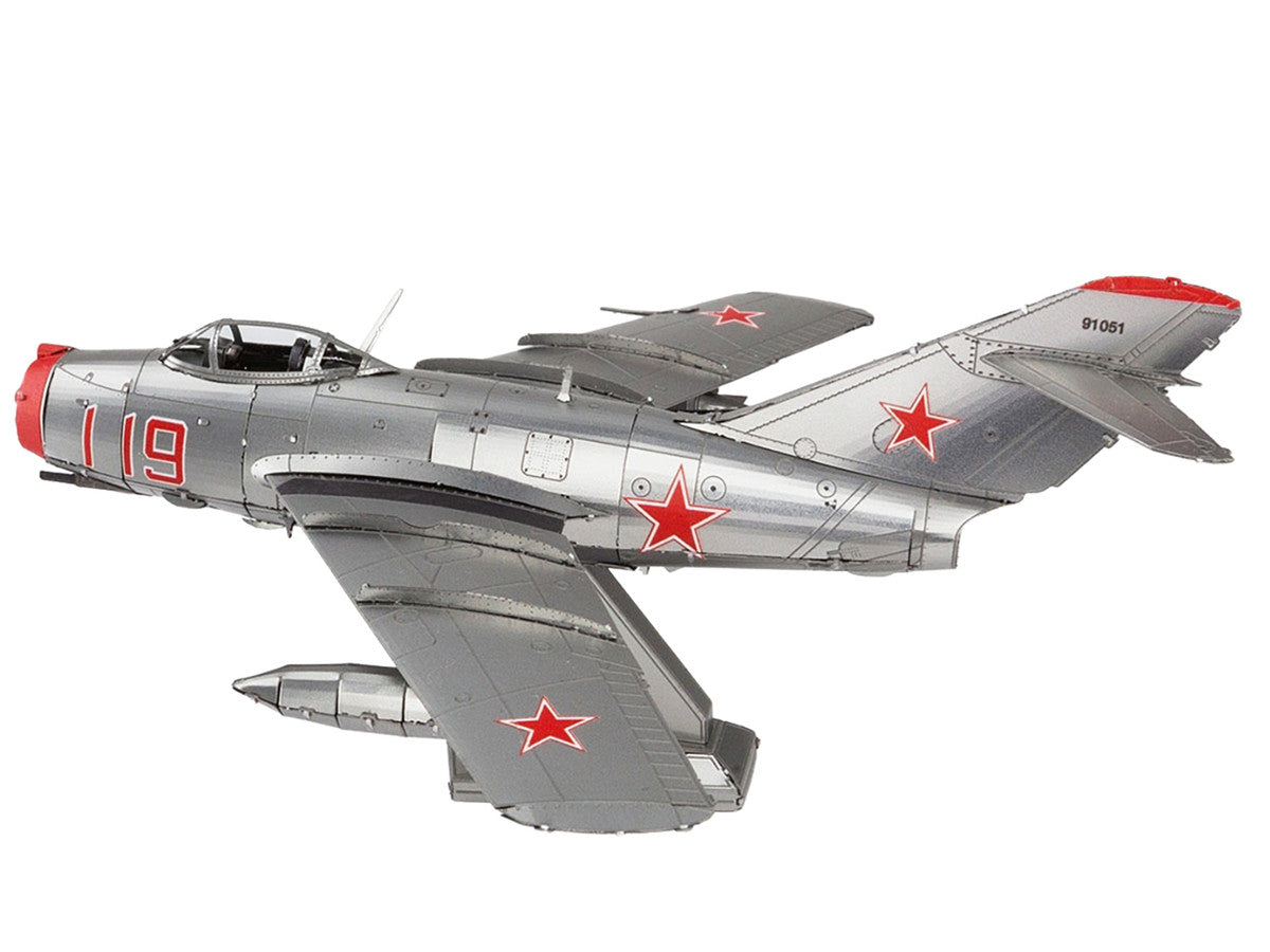Model Kit Mikoyan-Gurevich MiG-15 Fighter Aircraft "Korean War" Soviet Air Force (Moderate Difficulty) Steel Model by Metal Earth LuxuryLifeWay Online Store