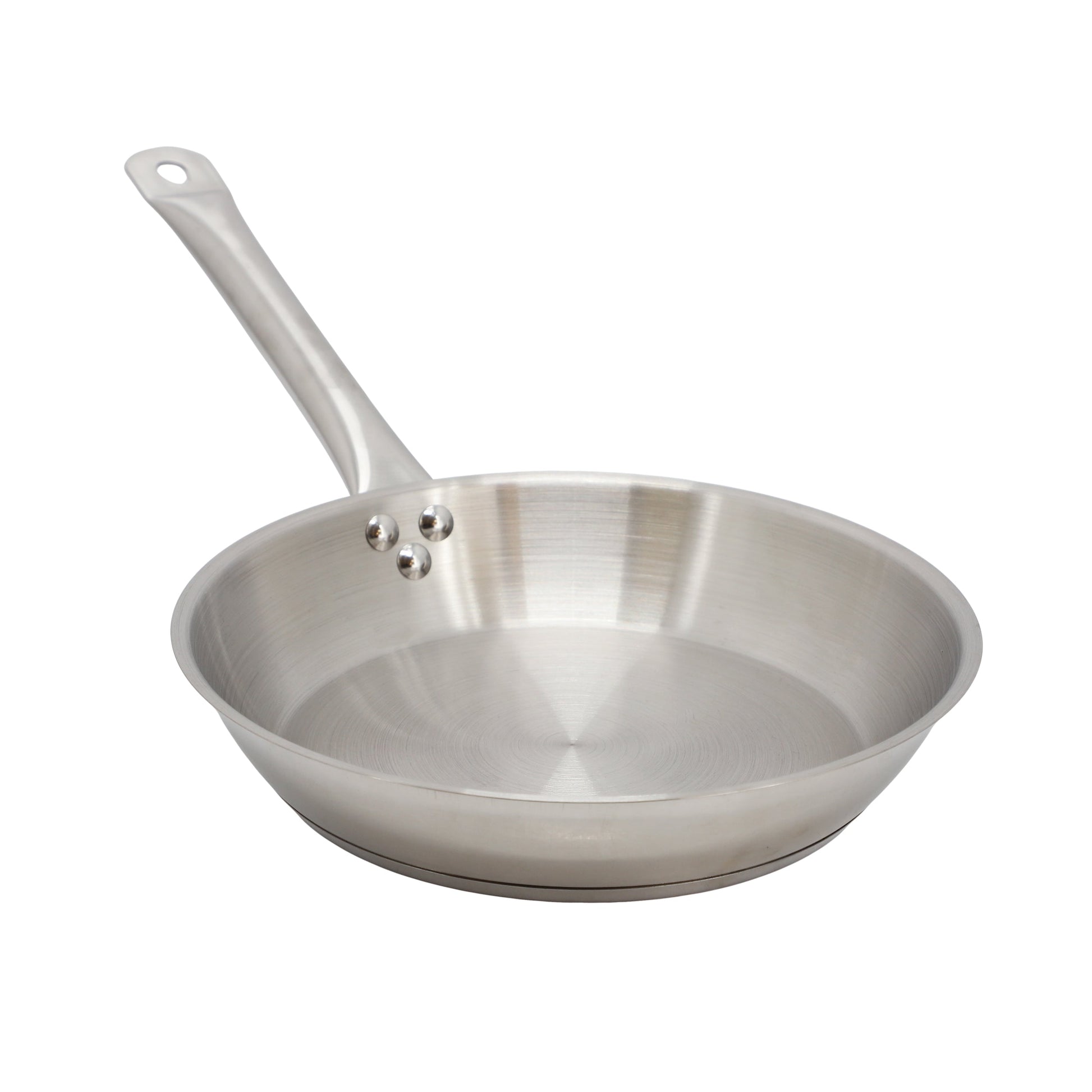 MegaChef  Professional Kitchen 10 Inch Round Stainless Steel Fry Pan in Silver LuxuryLifeWay Online Store