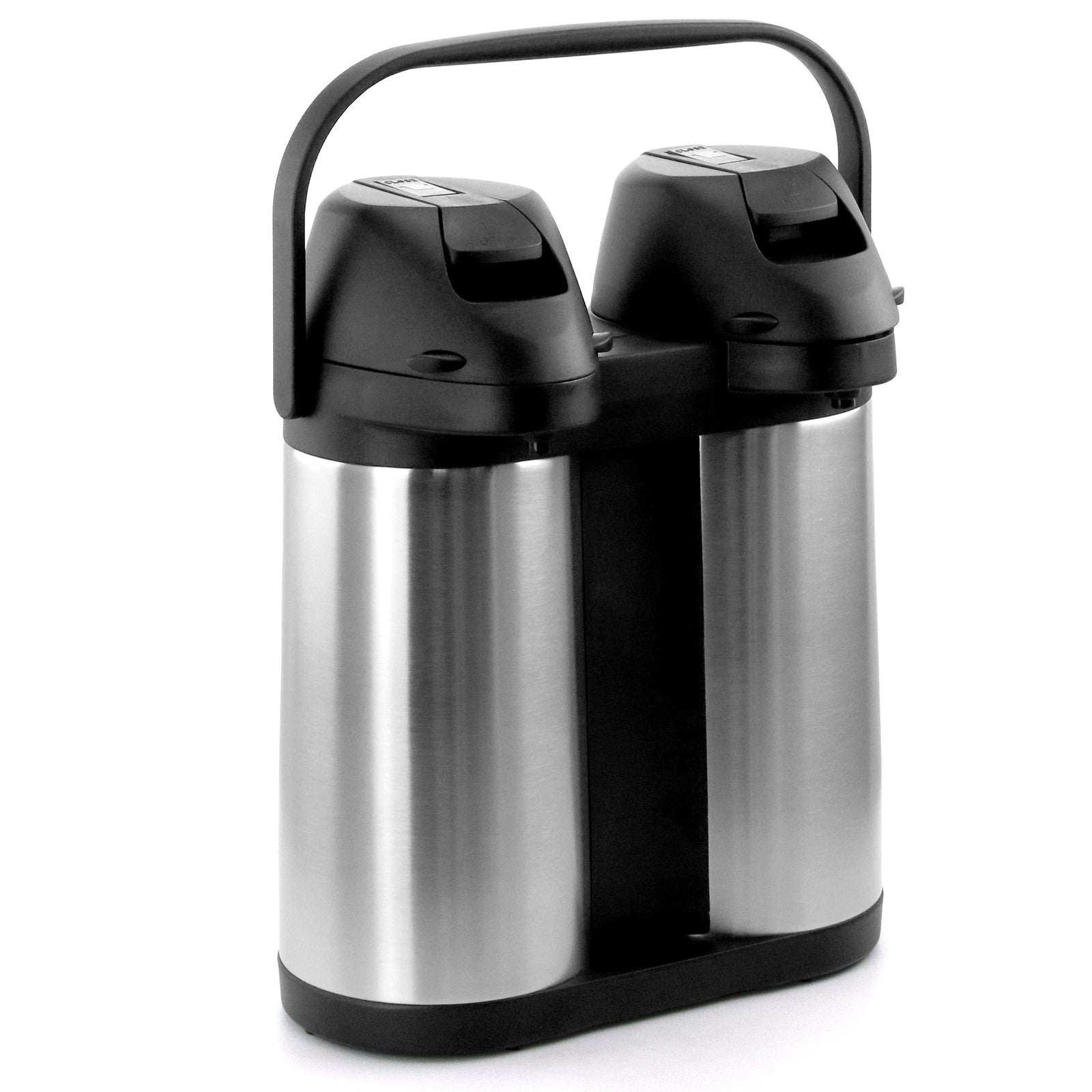 MegaChef Dual 2 Quart Stainless Steel Airpot, Hot Water Dispenser for Coffee and Tea LuxuryLifeWay Online Store