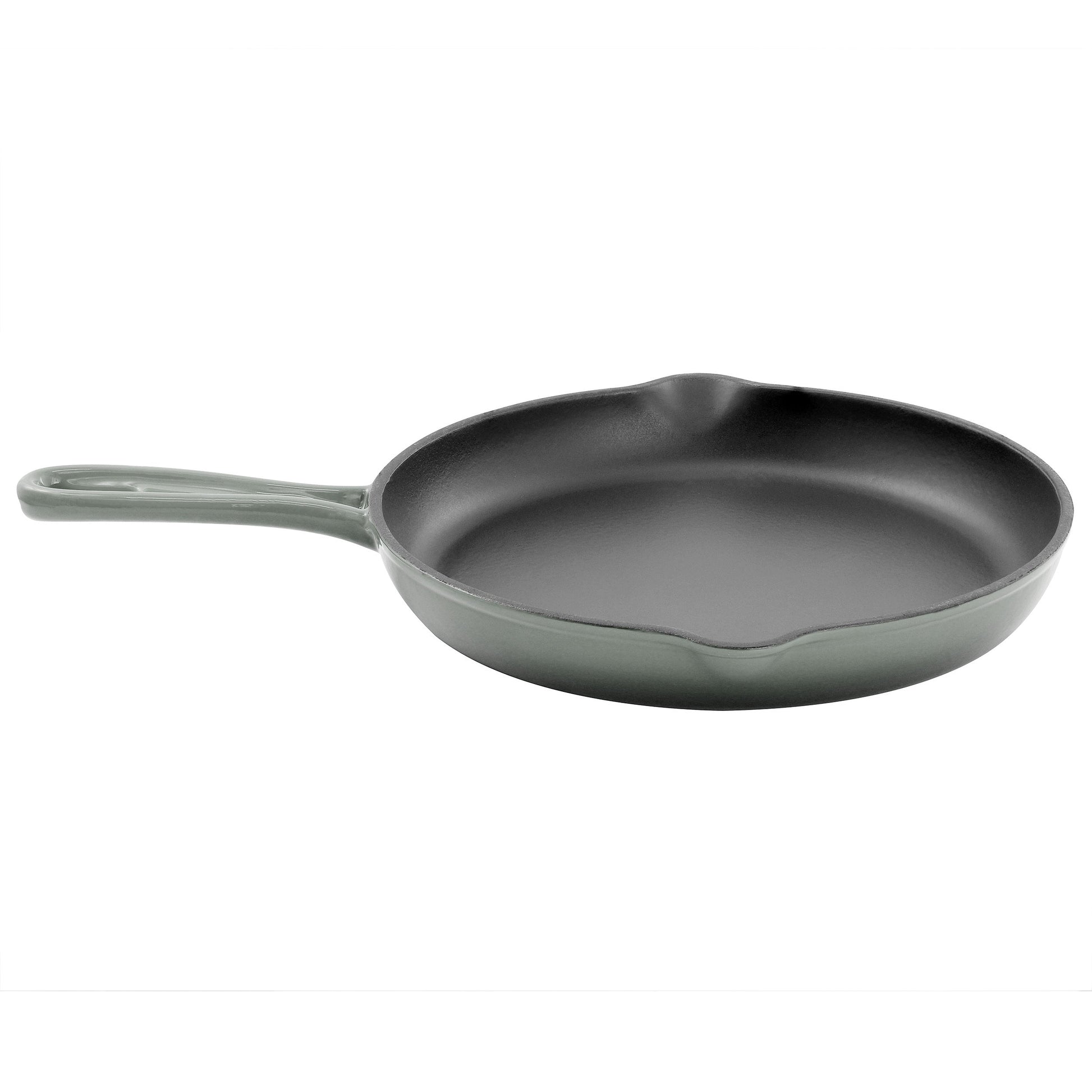 MegaChef Round 10.25 Inch Enameled Cast Iron Skillet in Gradient Gray LuxuryLifeWay Online Store