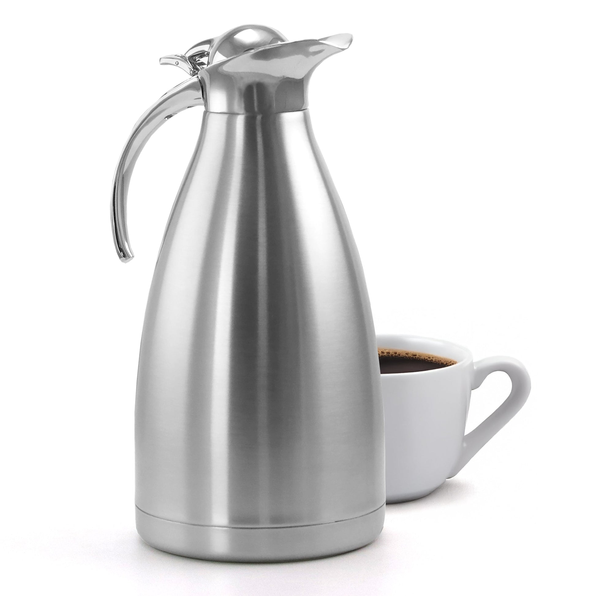 MegaChef 2L Deluxe Stainless Steel Thermal Beverage Carafe for Coffee and Tea LuxuryLifeWay Online Store