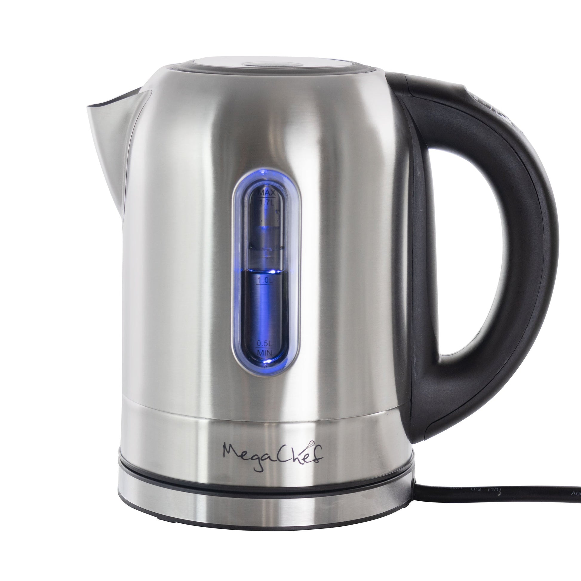 MegaChef 1.7Lt. Stainless Steel Electric Tea Kettle With 5 Preset Temps LuxuryLifeWay Online Store