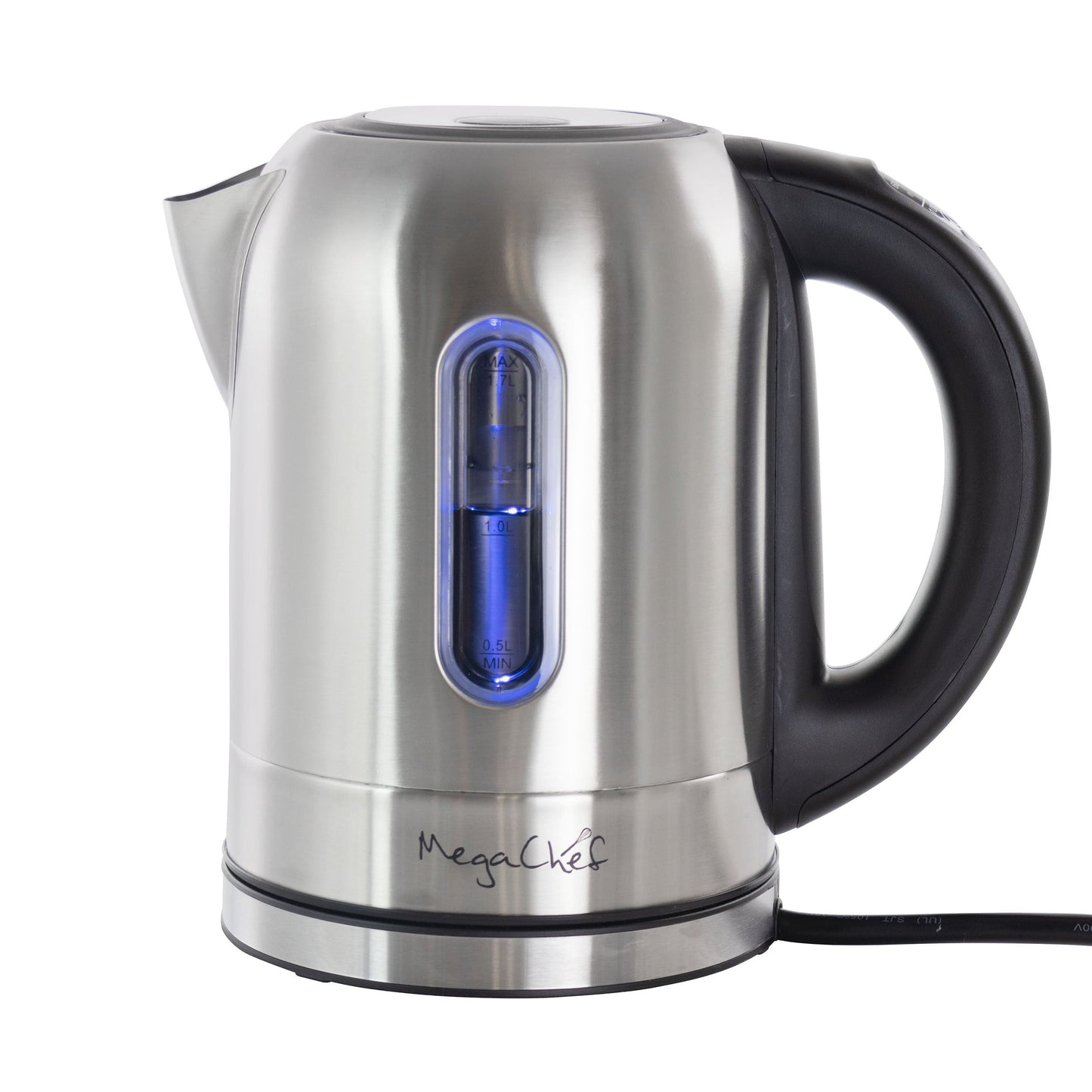 MegaChef 1.7Lt. Stainless Steel Electric Tea Kettle With 5 Preset Temps LuxuryLifeWay Online Store