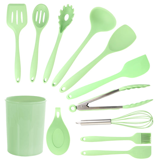 MegaChef Mint Green Silicone Cooking Utensils, Set of 12 LuxuryLifeWay Online Store