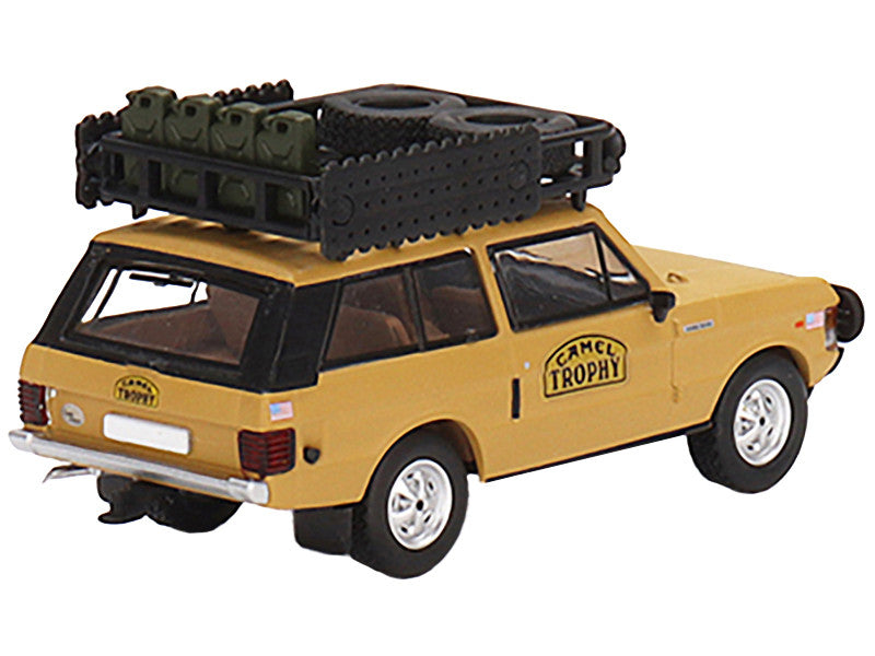 Range Rover with Roofrack Tan "Camel Trophy - Papua New Guinea Team USA" (1982) Limited Edition to 2400 pieces Worldwide 1/64 Diecast Model Car by Mini GT LuxuryLifeWay Online Store