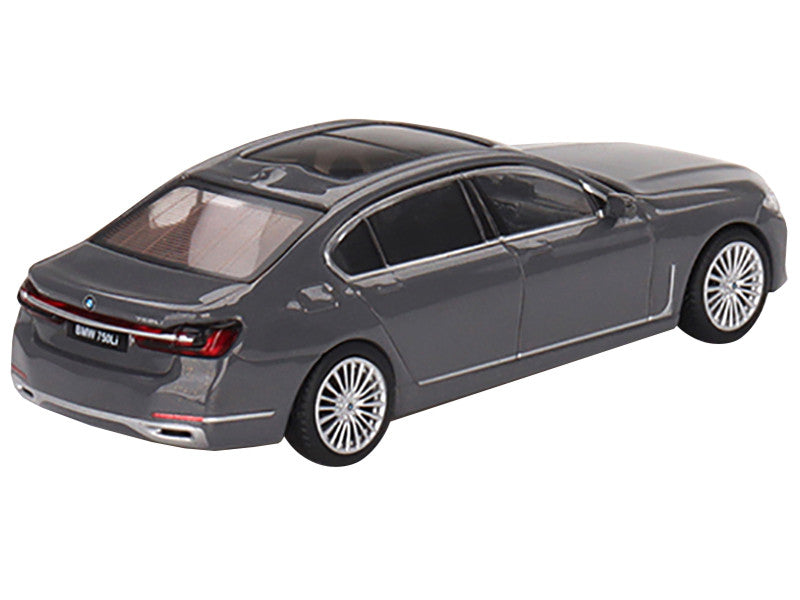 BMW 750Li xDrive Bernina Gray Amber Effect with Sunroof Limited Edition to 2400 pieces Worldwide 1/64 Diecast Model Car by Mini GT LuxuryLifeWay Online Store