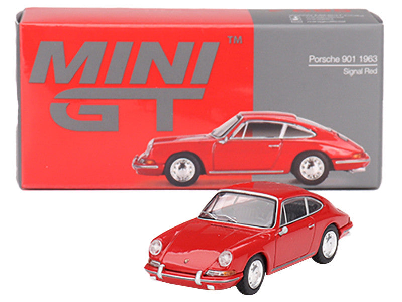 1963 Porsche 901 Signal Red Limited Edition to 4200 pieces Worldwide 1/64 Diecast Model Car by Mini GT LuxuryLifeWay Online Store