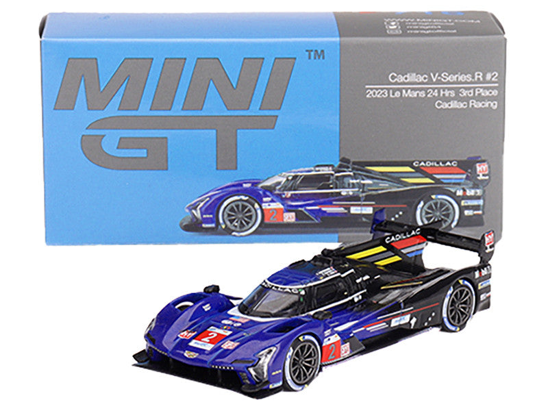 Cadillac V-Series.R #2 Earl Bamber - Alex Lynn - Richard Westbrook "Cadillac Racing" 3rd Place "24 Hours of Le Mans" (2023) Limited Edition to 5400 pieces Worldwide 1/64 Diecast Model Car by Mini GT LuxuryLifeWay Online Store