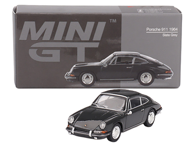 1964 Porsche 911 Slate Gray Limited Edition 1/64 Diecast Model Car by Mini GT LuxuryLifeWay Online Store