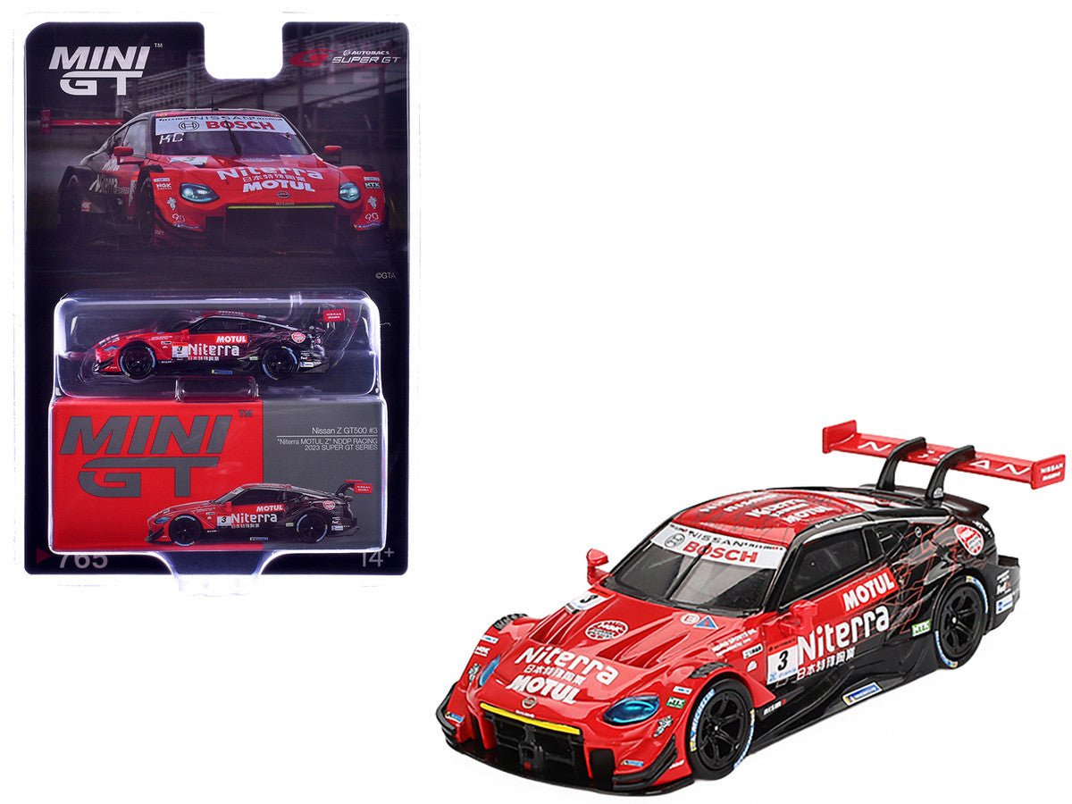 Nissan Z GT500 #3 Katsumasa Chiyo - Mitsunori Takaboshi "Niterra MOTUL Z - NDDP Racing" "Super GT Series" (2023) Limited Edition 1/64 Diecast Model Car by Mini GT LuxuryLifeWay Online Store