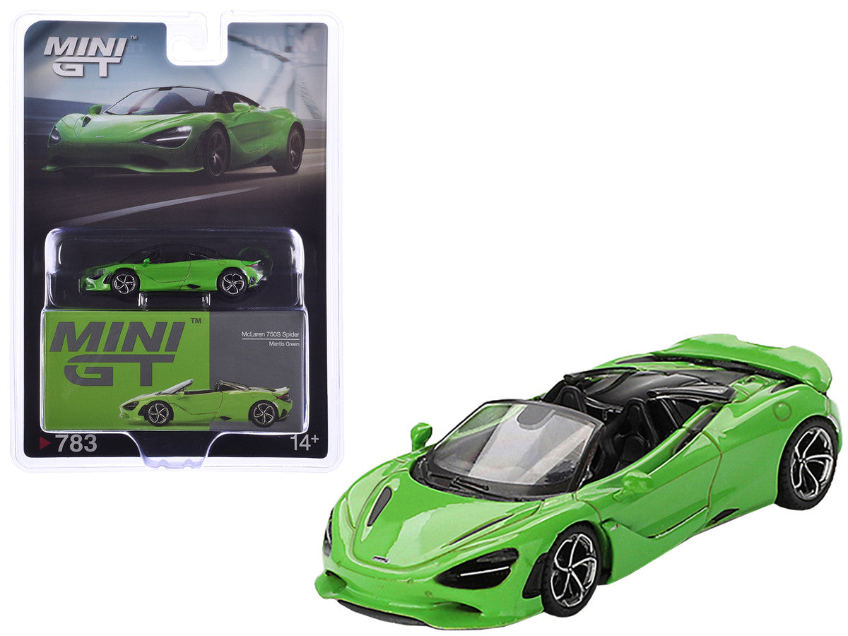 McLaren 750S Spider Mantis Green Limited Edition 1/64 Diecast Model Car by Mini GT LuxuryLifeWay Online Store