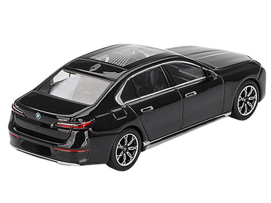 BMW i7 xDrive60 Black Sapphire Limited Edition 1/64 Diecast Model Car by Mini GT LuxuryLifeWay Online Store
