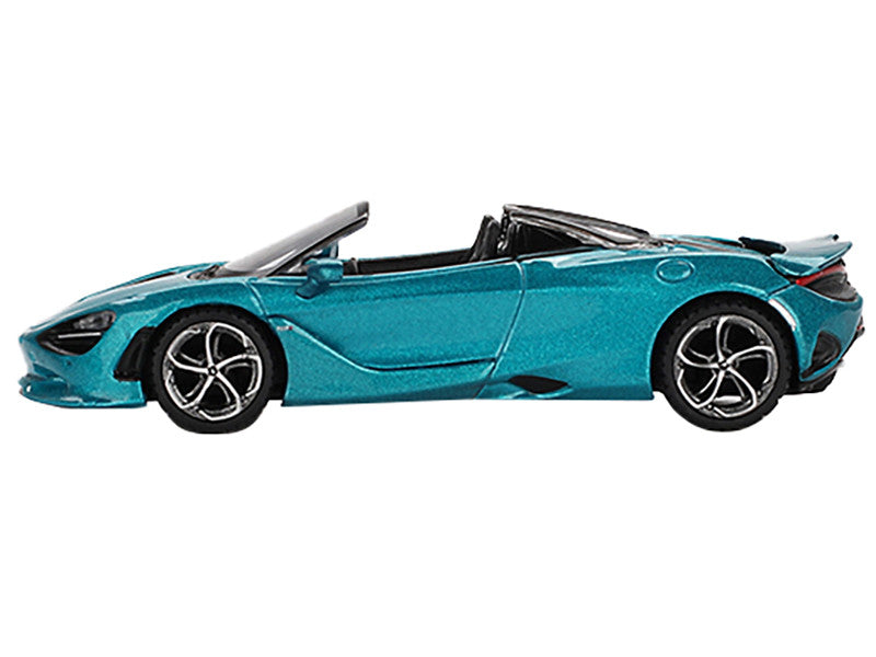 McLaren 750S Spider Belize Blue Metallic Limited Edition 1/64 Diecast Model Car by Mini GT LuxuryLifeWay Online Store