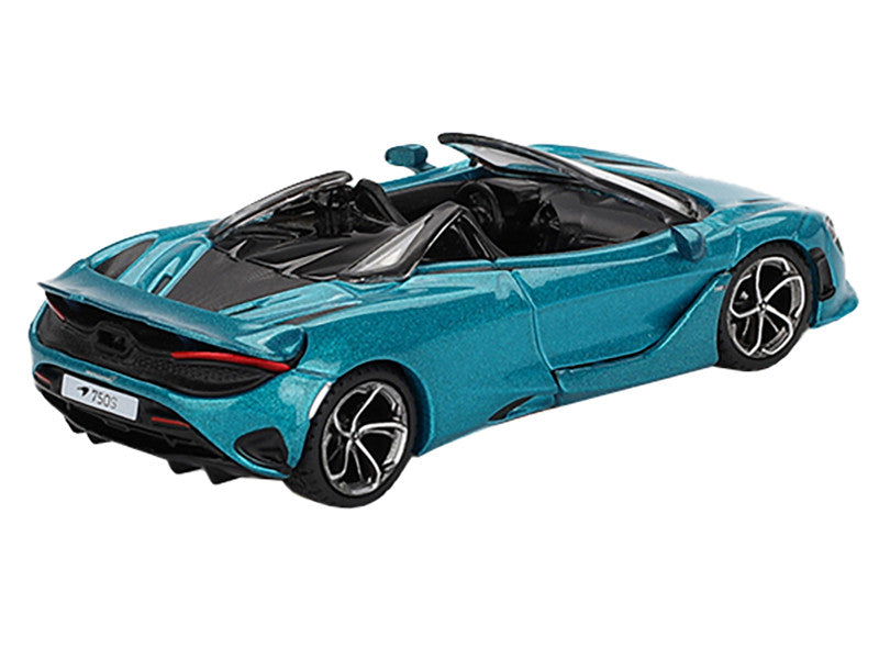 McLaren 750S Spider Belize Blue Metallic Limited Edition 1/64 Diecast Model Car by Mini GT LuxuryLifeWay Online Store